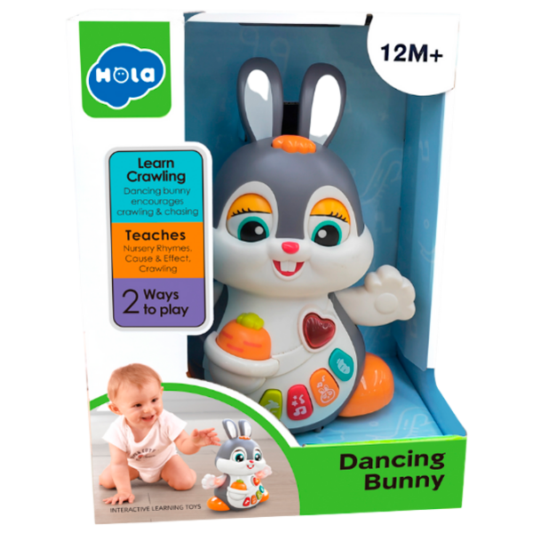 Интерактивная игрушка Hola Toys Dancing Bunny HE9991 Белый Для детей, 12+ месяцев photo 1