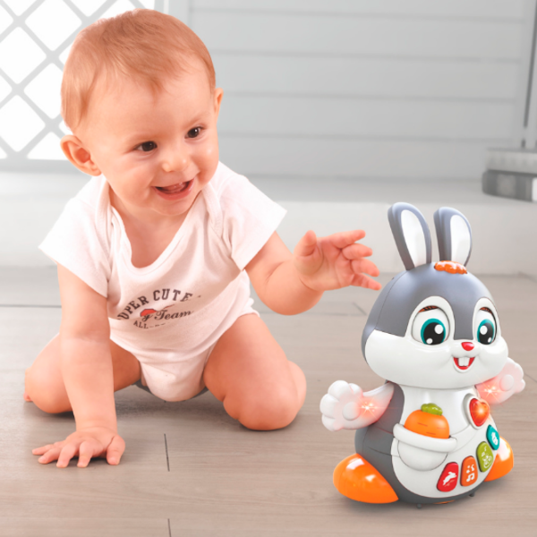 Интерактивная игрушка Hola Toys Dancing Bunny HE9991 Белый Для детей, 12+ месяцев photo 4
