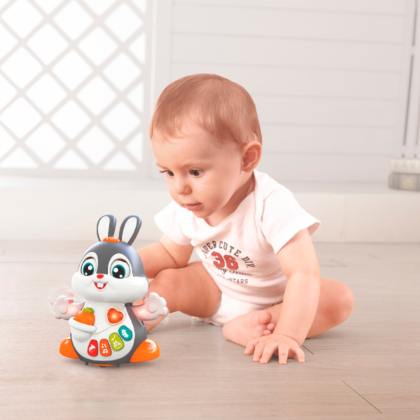 Интерактивная игрушка Hola Toys Dancing Bunny HE9991 Белый Для детей, 12+ месяцев photo 5