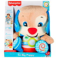 Jucărie interactivă Fisher Price Râde și Învață So Big Puppy HJF23 Multicolor Pentru copii, 18+ luni