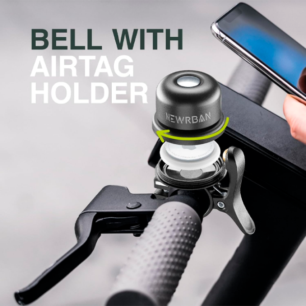 Крепление Newrban Bell with Airtag Holder Черный Серый Черный Серый photo 3