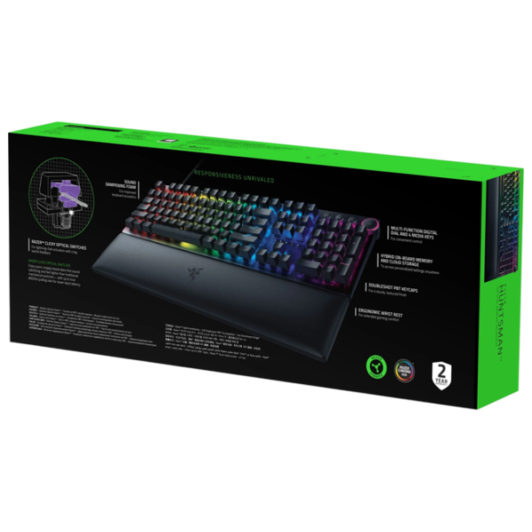 Tastatură Razer Huntsman V2 Black Gaming, Cu fir photo 7