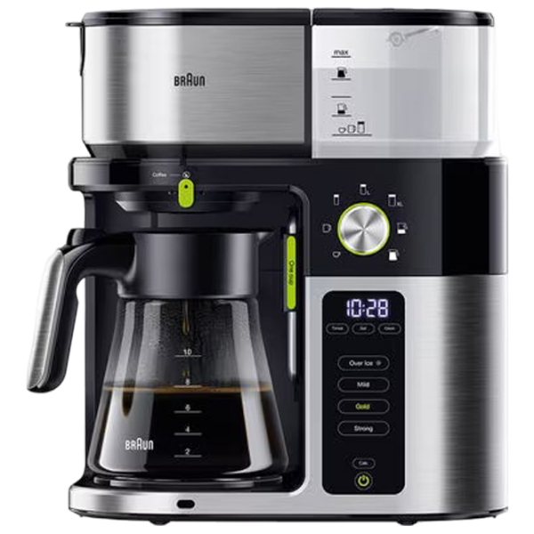 Кофеварка Braun KF 9050 BK Серебряный 1600 Вт, 1.5 л, Бойлер photo 1