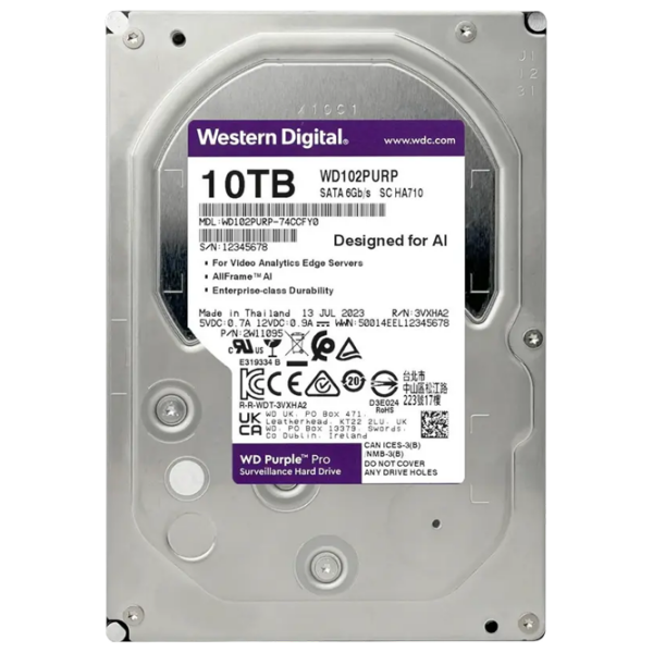 HDD Wester WD102PURP 3.5'' 10 TB  photo 3