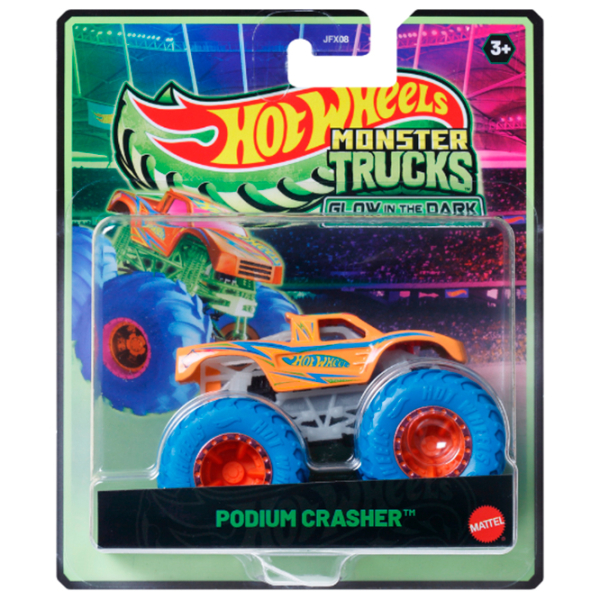 Set de mașini Hot Wheels Monster Trucks – Glow in the Dark JFX08
Gray
Multicolor  photo 9