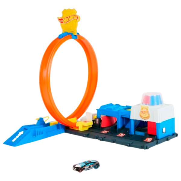Авто-треки Hot Wheels Super Police Station JBM71
Желтый
Синий  photo 1
