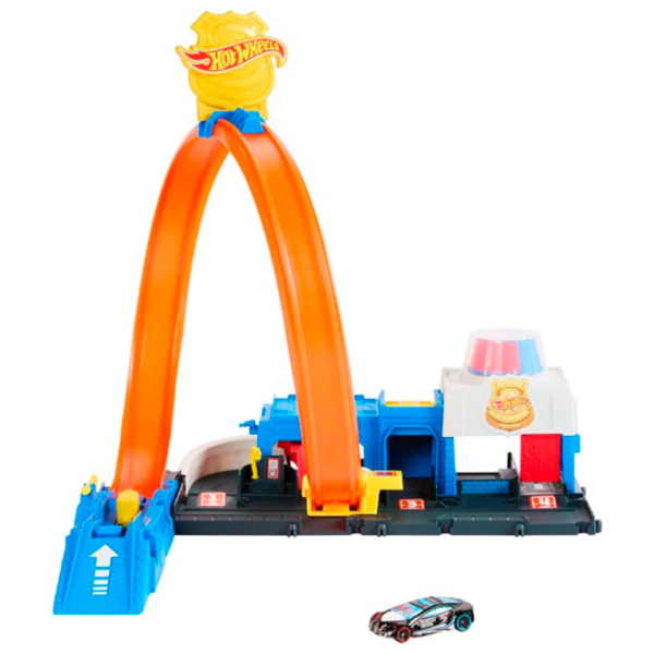 Авто-треки Hot Wheels Super Police Station JBM71
Желтый
Синий  photo 2