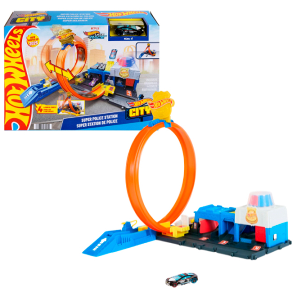 Авто-треки Hot Wheels Super Police Station JBM71
Желтый
Синий  photo 6