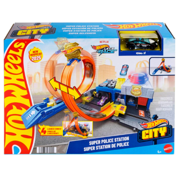 Авто-треки Hot Wheels Super Police Station JBM71
Желтый
Синий  photo 7