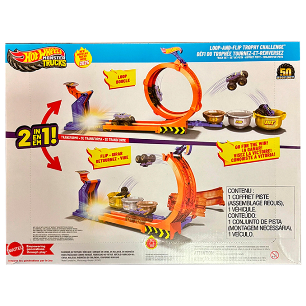 Авто-треки Hot Wheels Loop-And-Flip Trophy JBX64
Золотoй
Оранжевый  photo 6