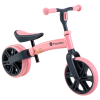 Bicicletă fără pedale Yvolution Y Velo Junior 9" Pink Black Aluminiu / Pentru copii