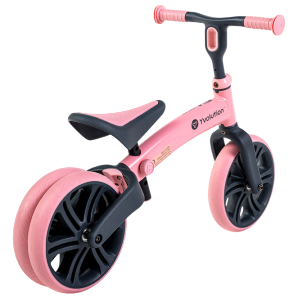 Беговел Yvolution Y Velo Junior 9" Розовый Черный Алюминий / Детский photo 2