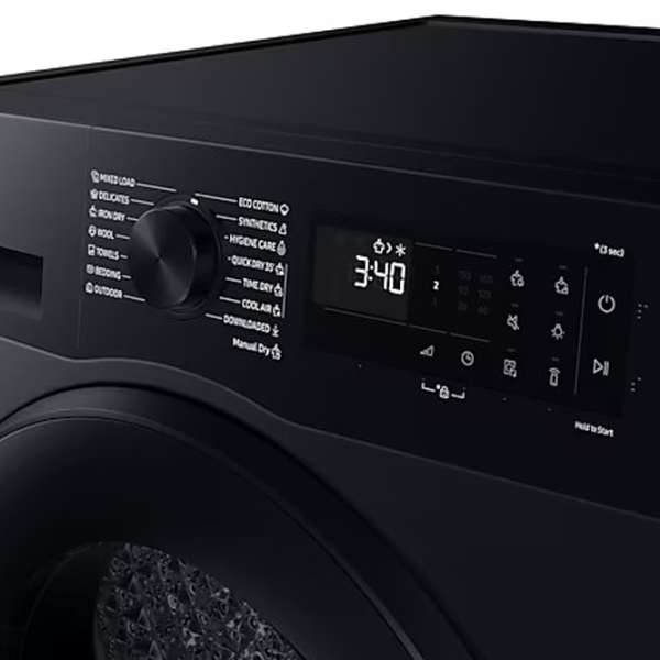 Mașină de uscat rufe Samsung DV90DG52A0ABLE Black 9 kg, A+++ photo 8