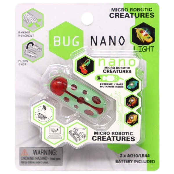 Интерактивная игрушка Miscellaneous Nano robo-gandac Ladybug 61411 Зеленый 3+ photo 2