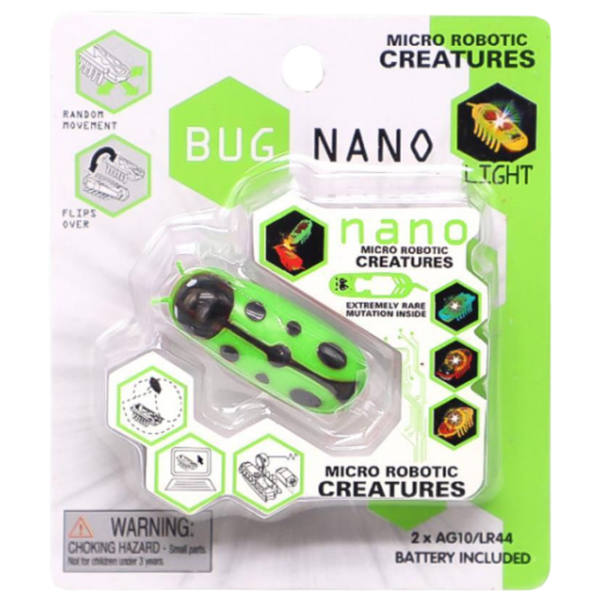 Интерактивная игрушка Miscellaneous Nano robo-gandac Ladybug 61411 Зеленый 3+ photo 3