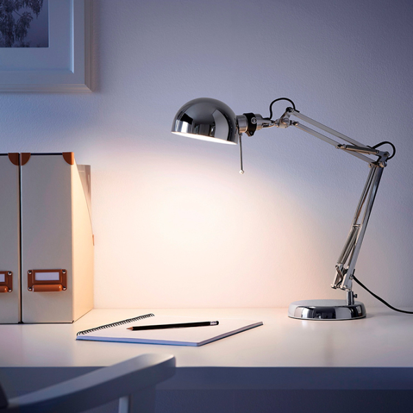 Lampă de masă Ikea Forsa Nichel Rețea photo 3