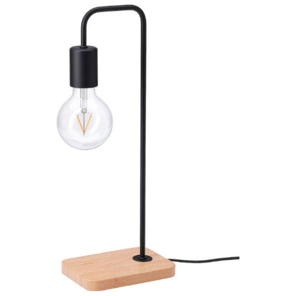 Lampă de masă Ikea Tvarhand Black Rețea photo 2