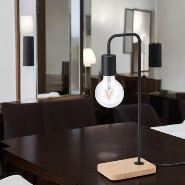 Lampă de masă Ikea Tvarhand Black Rețea photo 6
