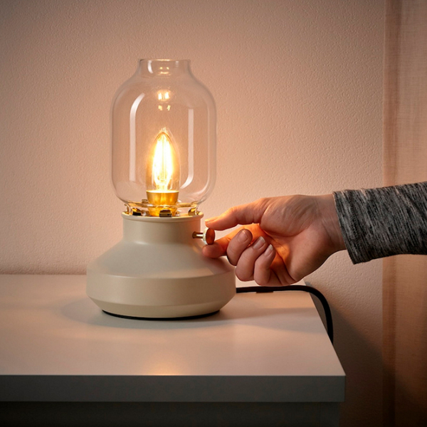 Lampă de masă Ikea Tarnaby Beige Rețea photo 5