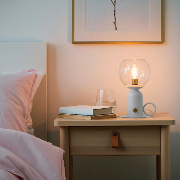 Lampă de masă Ikea Askmuller White Rețea photo 4