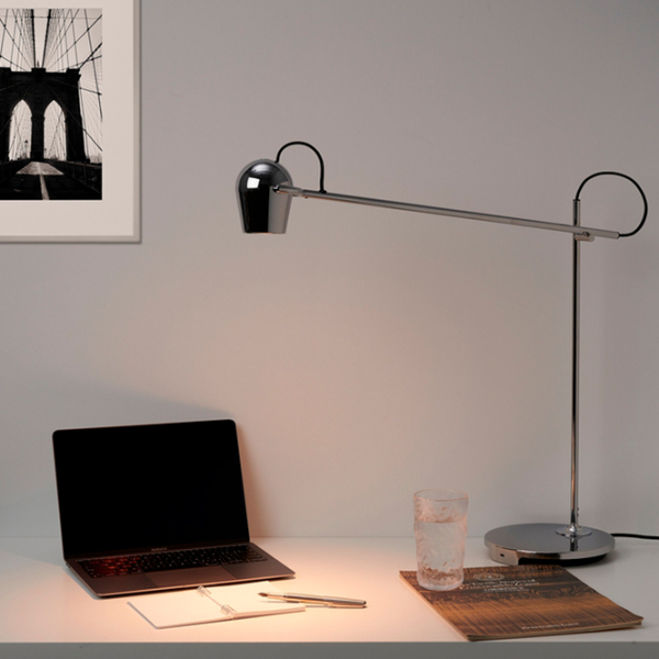 Lampă de masă Ikea Modermoln Crom Rețea photo 5