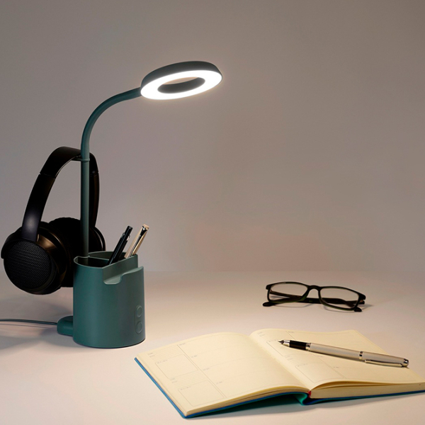 Lampă de masă Ikea Brunbage Turcoaz USB photo 6