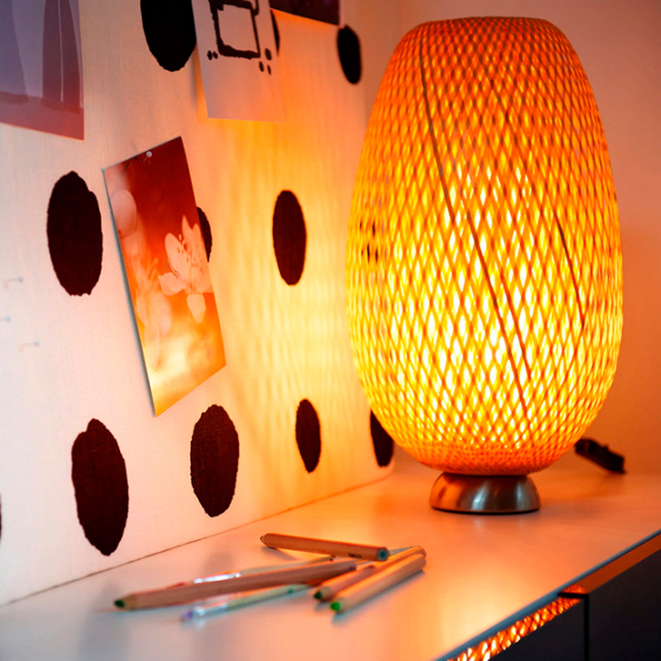 Veioză Ikea Boja Wood Rețea photo 8