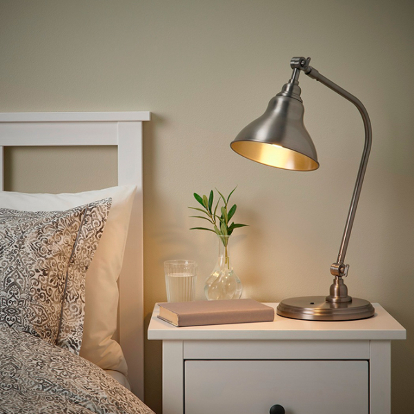 Lampă de masă Ikea Ankarspel Argintiu  Rețea photo 6