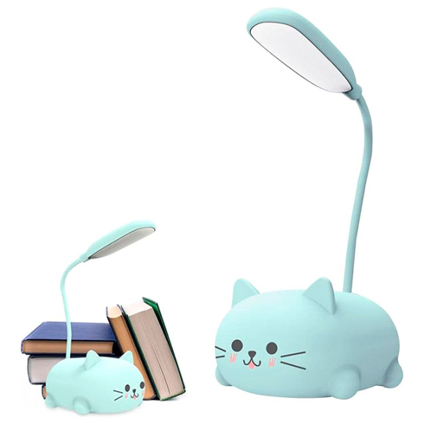 Lampă de masă ShopShop Cat Blue USB photo 7