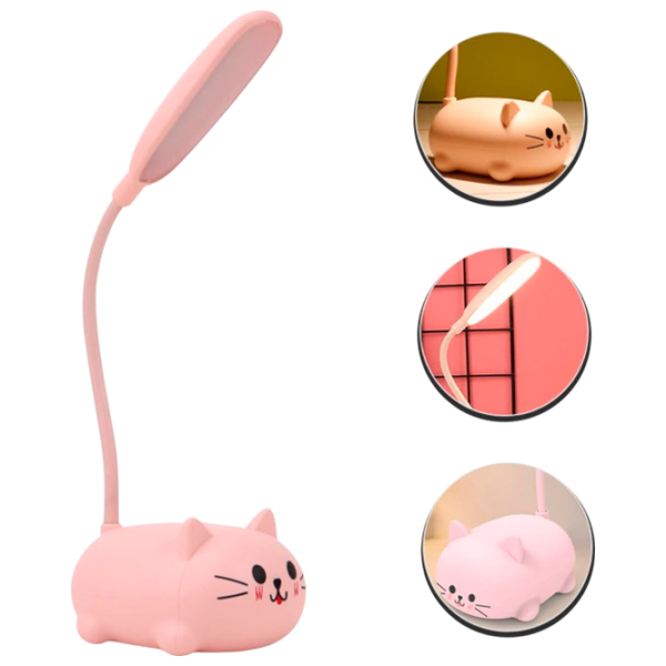 Lampă de masă ShopShop Cat Pink USB photo 2