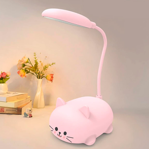 Lampă de masă ShopShop Cat Pink USB photo 3