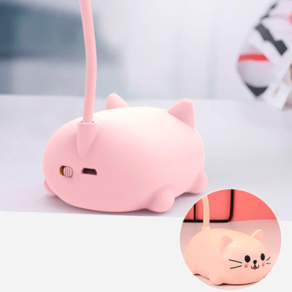 Lampă de masă ShopShop Cat Pink USB photo 5
