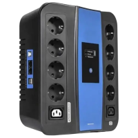 UPS Ultra Power U-650 (360 / 650VA) Black 