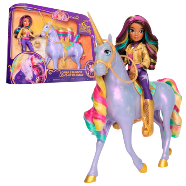 Figurine Spin Master Unicorn Academy Sophia și Unicornul 4+ / Violet photo 3