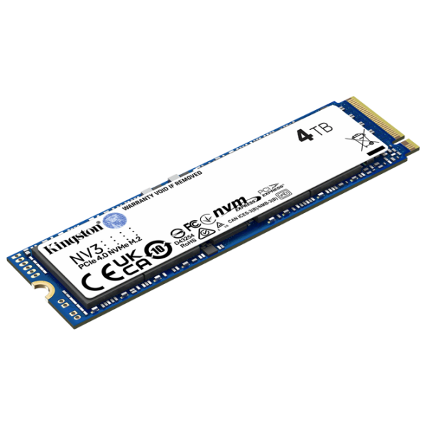 SSD Kingston NV3 M.2 NVMe 4 ТБ Скорость чтения: 6000 Мб/с,
Скорость записи: 5000 MБ/с photo 2