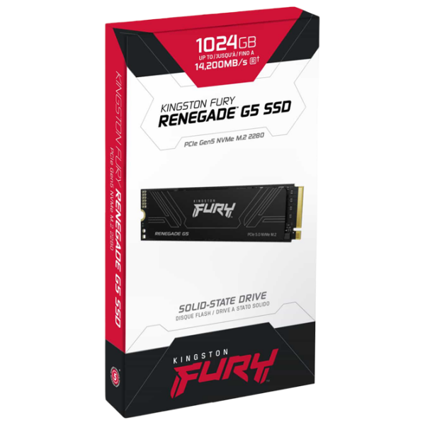SSD Kingston Fury Renegade G5 M.2 NVMe 1 ТБ Скорость чтения: 14200 МБ/с,
Скорость записи: 11000 МБ/с photo 4