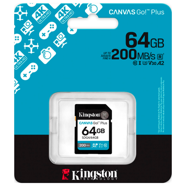 SD Kingston Canvas Go! Plus Gen 4 64 GB  photo 3
