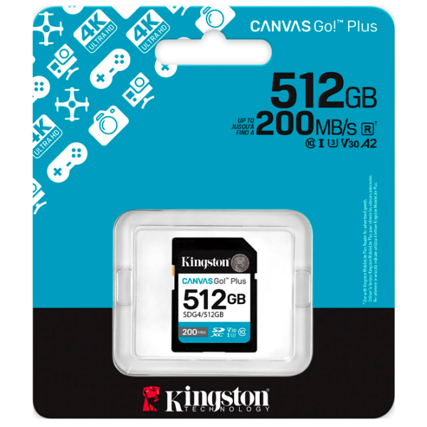 SD Kingston Canvas Go! Plus Gen 4 512 ГБ  photo 3