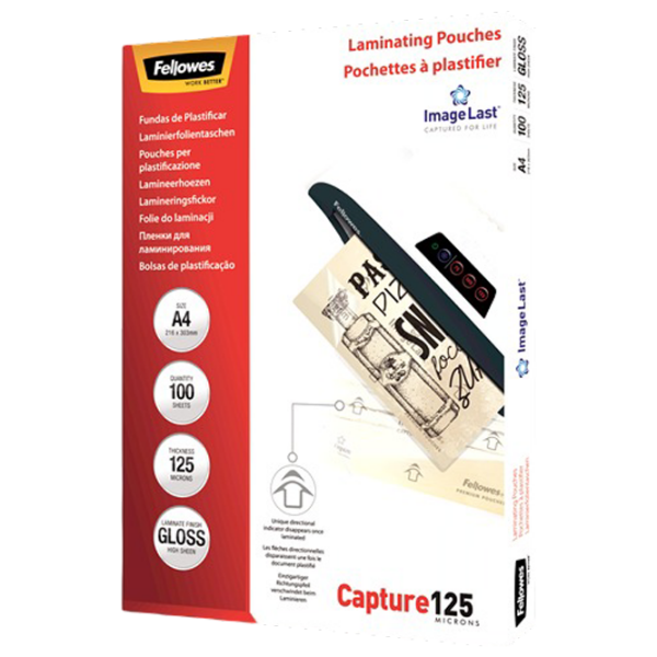 Film pentru laminator Fellowes ImageLast A4 125 Micron Gloss Transparent A4,  photo 4
