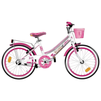 Bicicletă Dino Bikes Barbie 20" Pink White Aliaj de magneziu / Pentru copii