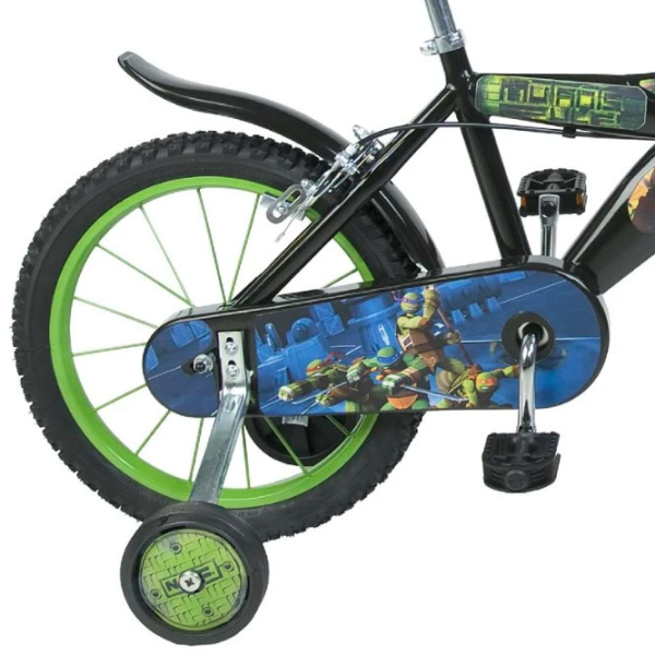 Bicicletă Dino Bikes Ninja 16" Black Green Oțel / Pentru copii photo 2