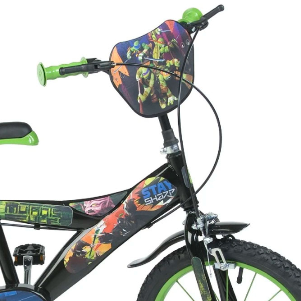 Bicicletă Dino Bikes Ninja 16" Black Green Oțel / Pentru copii photo 4