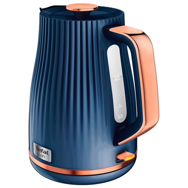 Ceainic electric Tefal KO251430 Blue 2400 W, 1.7l, Material interior: Inox photo 2