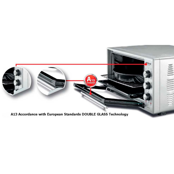 Cuptor electric Itimat I-28TT Black 1600 W, 43 l photo 2
