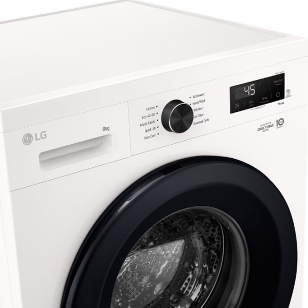 Mașină de spălat LG F4X1008NWK White 8 kg, 1400 rpm, A photo 10