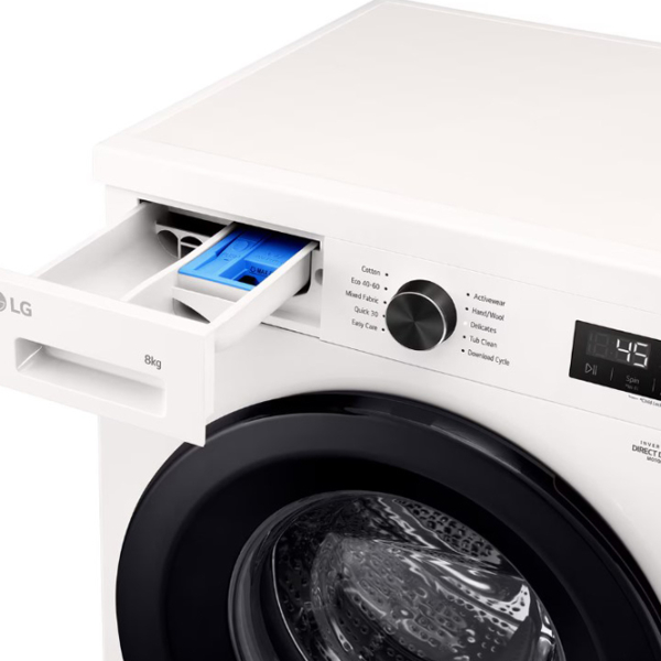 Mașină de spălat LG F4X1008NWK White 8 kg, 1400 rpm, A photo 11