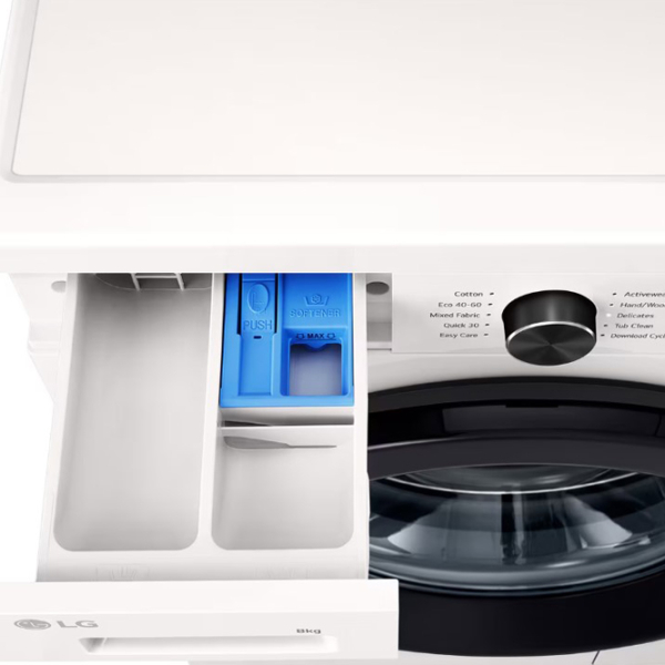 Mașină de spălat LG F4X1008NWK White 8 kg, 1400 rpm, A photo 13