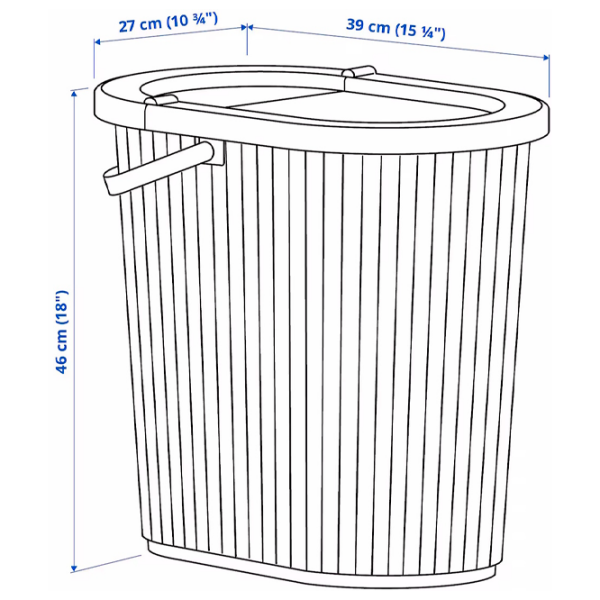 Coș de gunoi Ikea Dammang Gray Beige Plastic, 26l photo 9