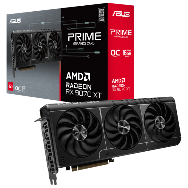 Видеокарта Asus Radeon RX 9070 XT Prime OC Edition 16 ГБ PCI Express x16 5.0 photo 10