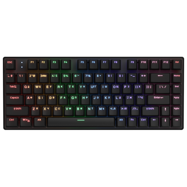 Tastatură Hator Icefall Mecha 75 Rainbow Wireless Black Gaming, Fără fir photo 1
